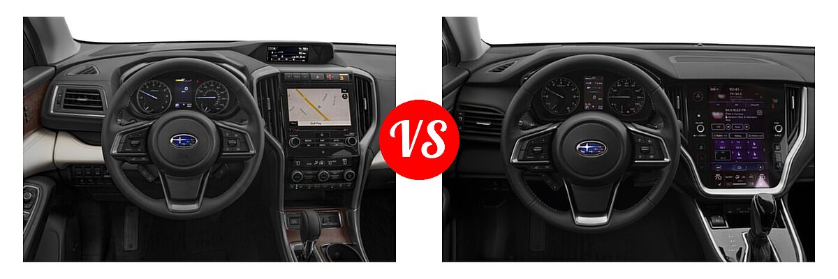 2022 Subaru Ascent SUV Touring vs. 2022 Subaru Outback SUV Premium - Dashboard Comparison