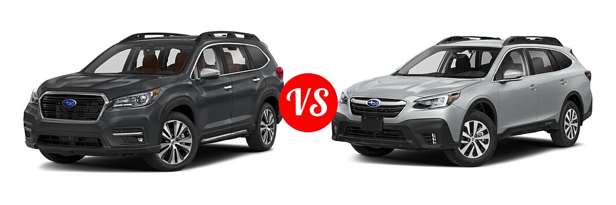 2022 Subaru Ascent SUV Touring vs. 2022 Subaru Outback SUV Premium - Front Left Comparison