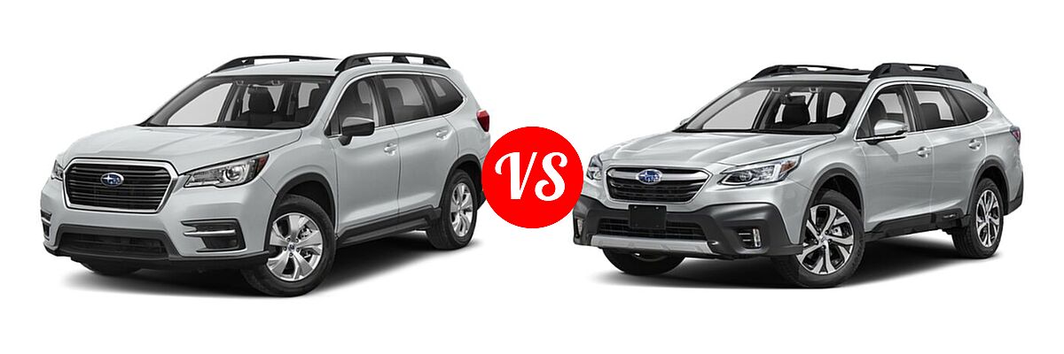 2022 Subaru Ascent SUV 8-Passenger vs. 2022 Subaru Outback SUV Limited - Front Left Comparison
