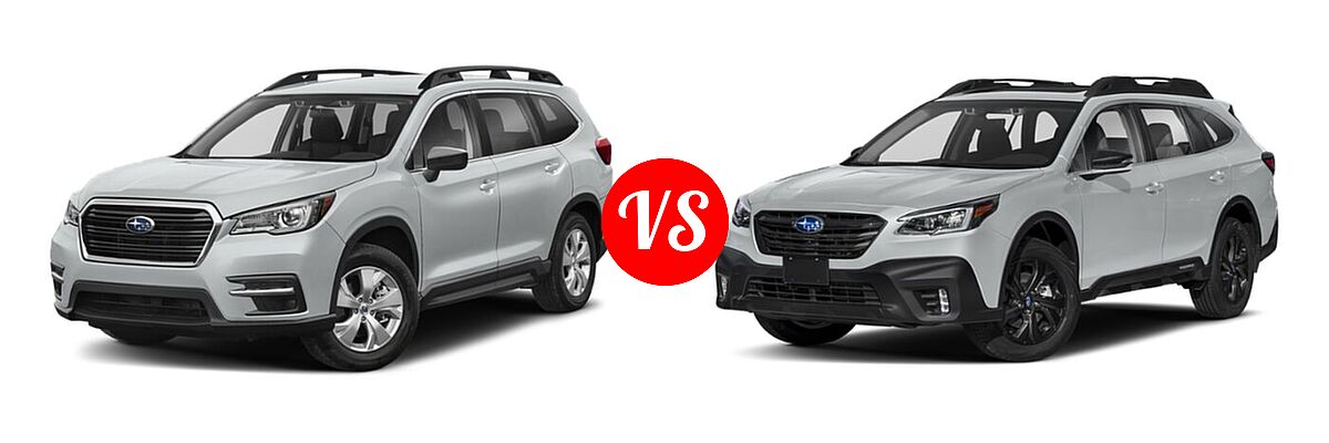 2022 Subaru Ascent SUV 8-Passenger vs. 2022 Subaru Outback SUV Onyx Edition XT - Front Left Comparison