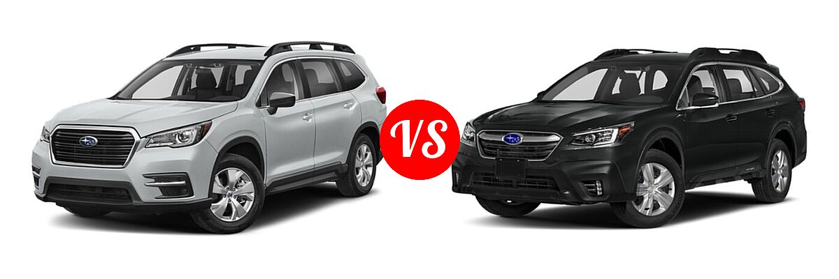 2022 Subaru Ascent SUV 8-Passenger vs. 2022 Subaru Outback SUV Limited XT - Front Left Comparison