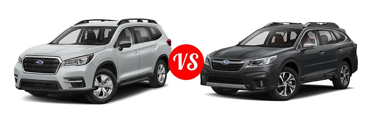 2022 Subaru Ascent SUV 8-Passenger vs. 2022 Subaru Outback SUV Touring - Front Left Comparison