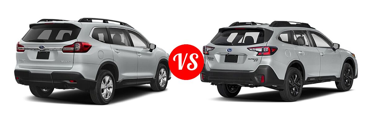2022 Subaru Ascent SUV 8-Passenger vs. 2022 Subaru Outback SUV Onyx Edition XT - Rear Right Comparison