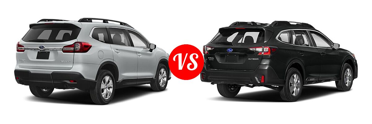 2022 Subaru Ascent SUV 8-Passenger vs. 2022 Subaru Outback SUV Limited XT - Rear Right Comparison