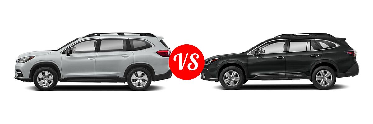 2022 Subaru Ascent SUV 8-Passenger vs. 2022 Subaru Outback SUV Limited XT - Side Comparison