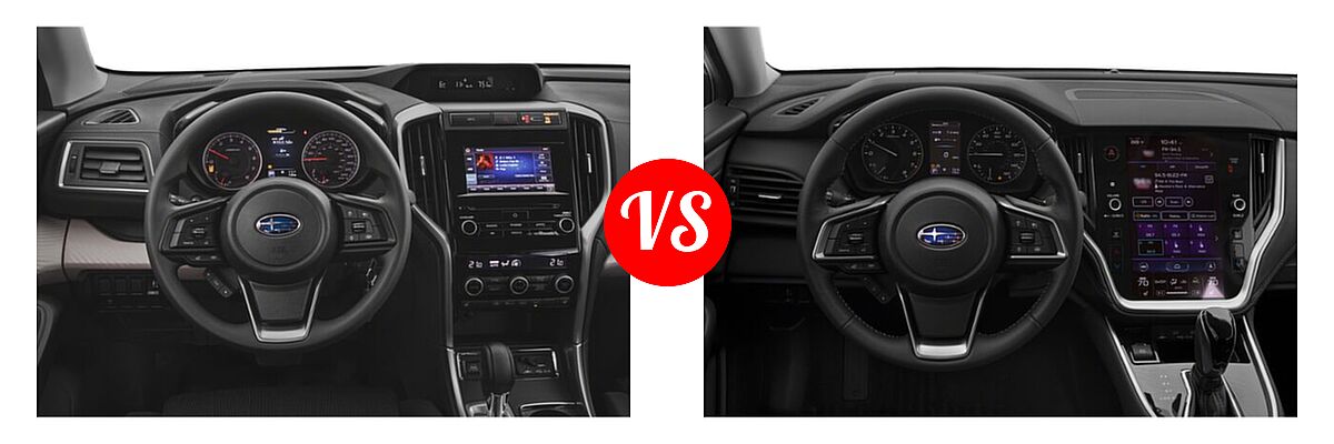 2022 Subaru Ascent SUV 8-Passenger vs. 2022 Subaru Outback SUV CVT - Dashboard Comparison