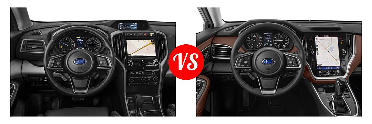 2022 Subaru Ascent SUV Premium vs. 2022 Subaru Outback SUV Touring XT - Dashboard Comparison