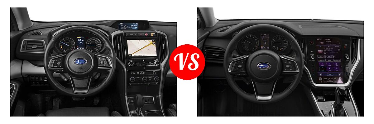 2022 Subaru Ascent SUV Premium vs. 2022 Subaru Outback SUV CVT - Dashboard Comparison
