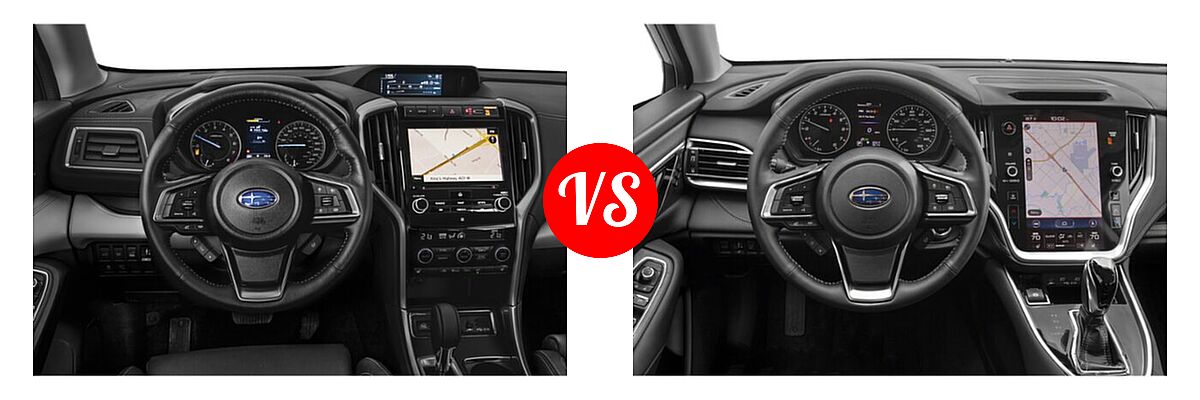 2022 Subaru Ascent SUV Premium vs. 2022 Subaru Outback SUV Limited - Dashboard Comparison