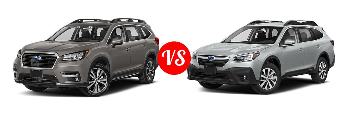 2022 Subaru Ascent SUV Premium vs. 2022 Subaru Outback SUV CVT - Front Left Comparison