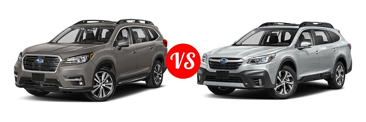 2022 Subaru Ascent SUV Premium vs. 2022 Subaru Outback SUV Limited - Front Left Comparison