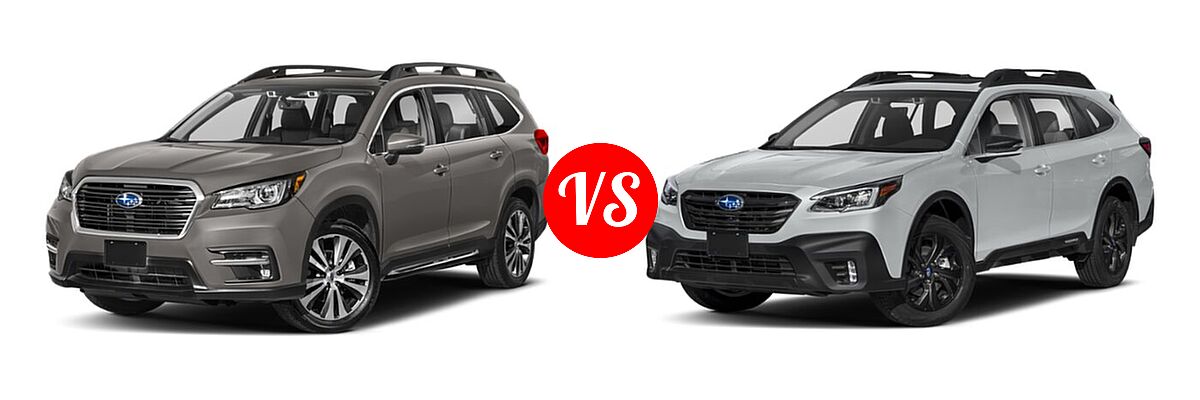 2022 Subaru Ascent SUV Premium vs. 2022 Subaru Outback SUV Onyx Edition XT - Front Left Comparison