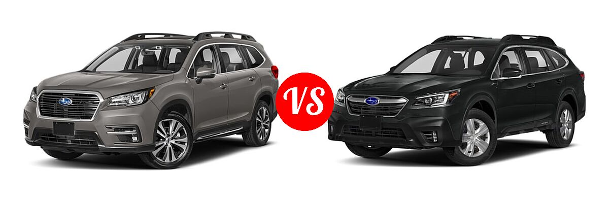 2022 Subaru Ascent SUV Premium vs. 2022 Subaru Outback SUV Limited XT - Front Left Comparison