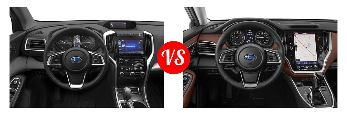 2022 Subaru Ascent SUV Limited vs. 2022 Subaru Outback SUV Touring XT - Dashboard Comparison