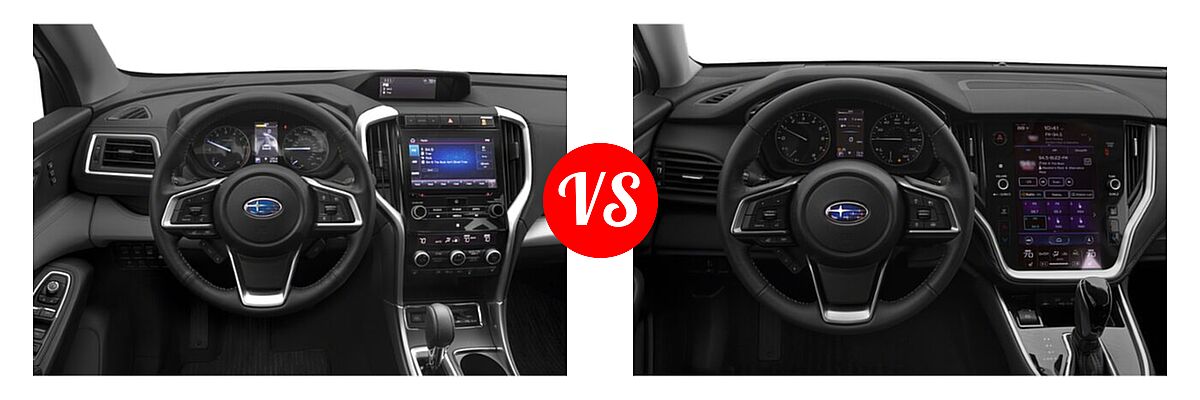 2022 Subaru Ascent SUV Limited vs. 2022 Subaru Outback SUV CVT - Dashboard Comparison