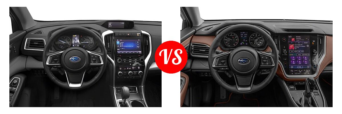 2022 Subaru Ascent SUV Limited vs. 2022 Subaru Outback SUV Touring - Dashboard Comparison