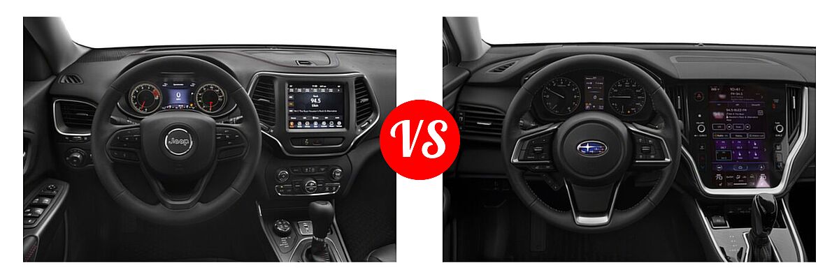 2022 Jeep Cherokee SUV Trailhawk vs. 2022 Subaru Outback SUV CVT - Dashboard Comparison