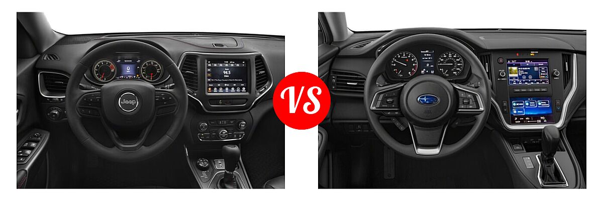 2022 Jeep Cherokee SUV Trailhawk vs. 2022 Subaru Outback SUV Limited XT - Dashboard Comparison