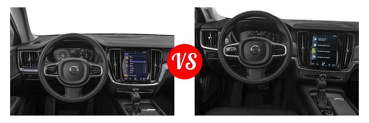 2022 Volvo V60 Cross Country Wagon T5 AWD vs. 2022 Volvo C30 Wagon B6 AWD - Dashboard Comparison