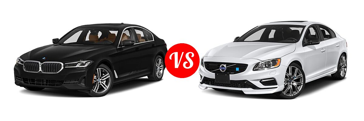 2021 BMW 5 Series Sedan 530i vs. 2018 Volvo S60 Polestar Sedan Polestar - Front Left Comparison