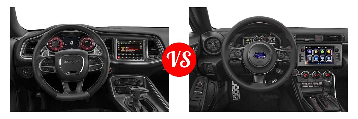2022 Dodge Challenger Coupe R/T Scat Pack vs. 2022 Subaru BRZ Coupe Limited - Dashboard Comparison
