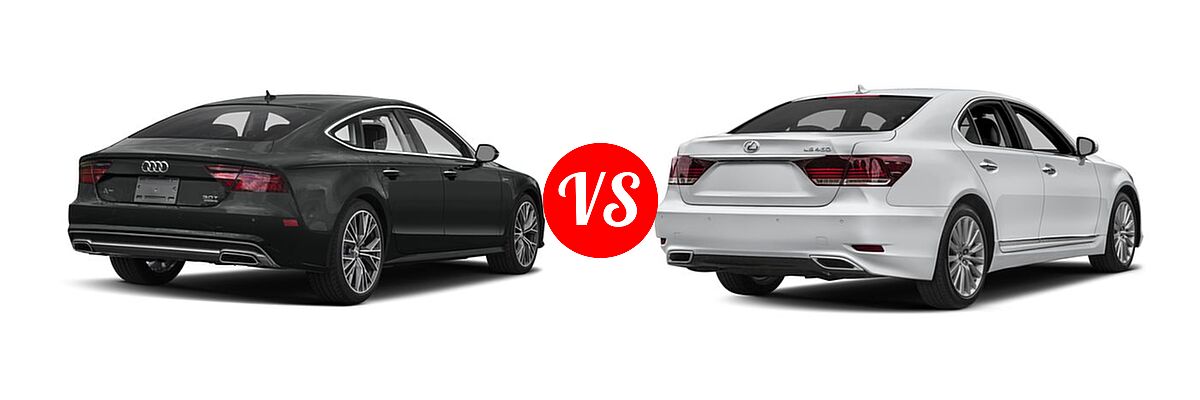 2017 Audi A7 Sedan Competition Prestige / Premium Plus / Prestige vs. 2017 Lexus LS 460 Sedan LS 460 / LS 460 L - Rear Right Comparison