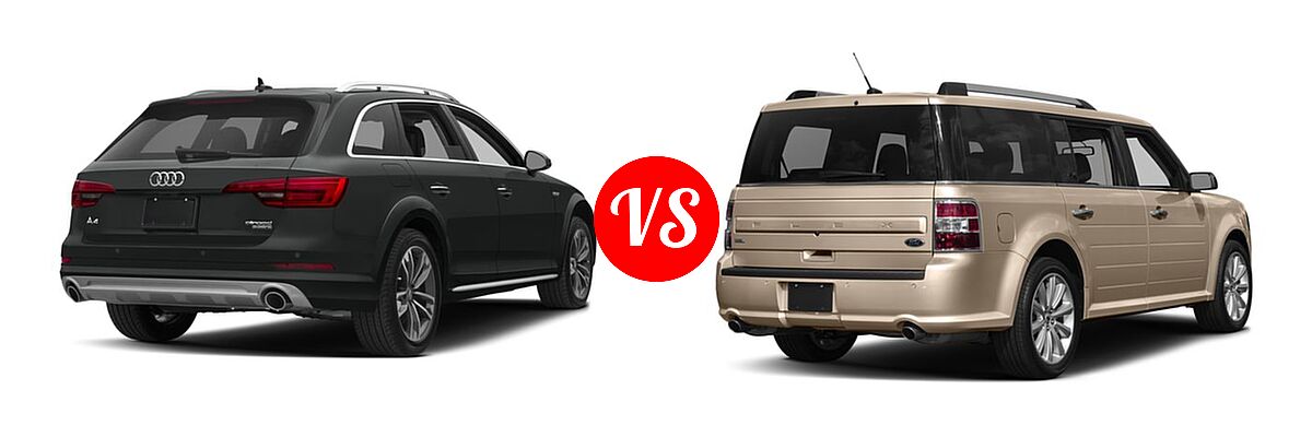 2017 Audi A4 allroad Wagon Premium / Premium Plus / Prestige vs. 2017 Ford Flex Wagon Limited / SE / SEL - Rear Right Comparison