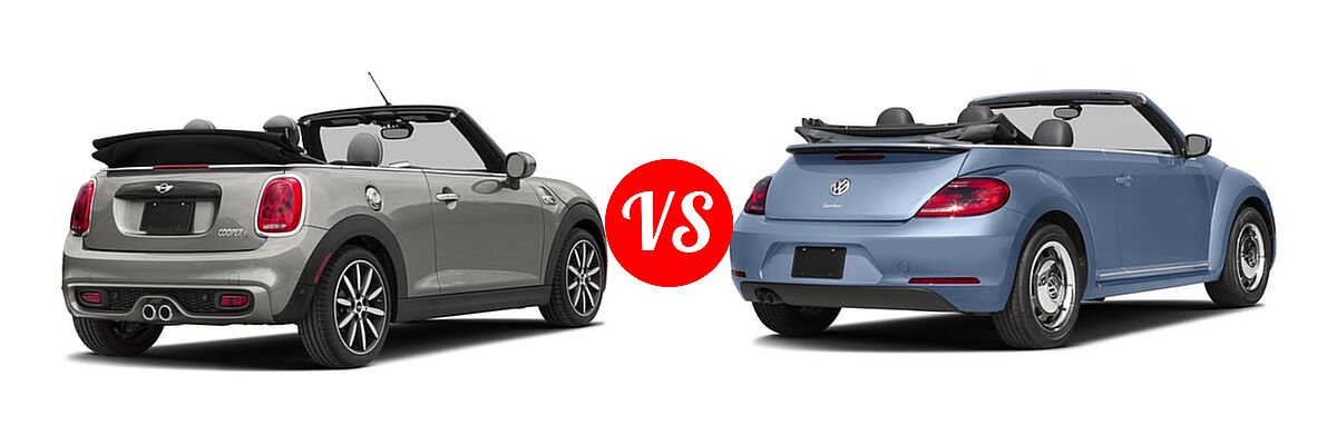 2016 MINI Cooper Convertible S vs. 2016 Volkswagen Beetle Convertible Convertible 1.8T Denim - Rear Right Comparison