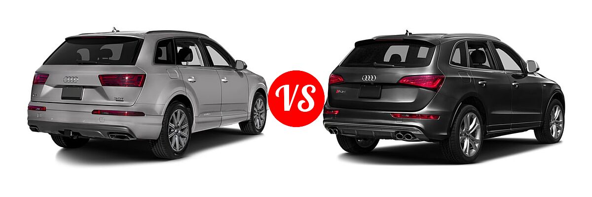 2017 Audi Q7 SUV Premium / Premium Plus / Prestige vs. 2017 Audi SQ5 SUV Premium Plus / Prestige - Rear Right Comparison