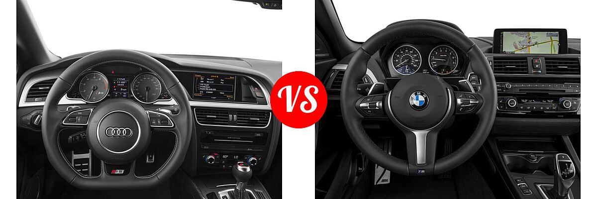2017 Audi S5 Convertible 3.0 TFSI vs. 2017 BMW 2 Series M240i xDrive Convertible M240i xDrive - Dashboard Comparison