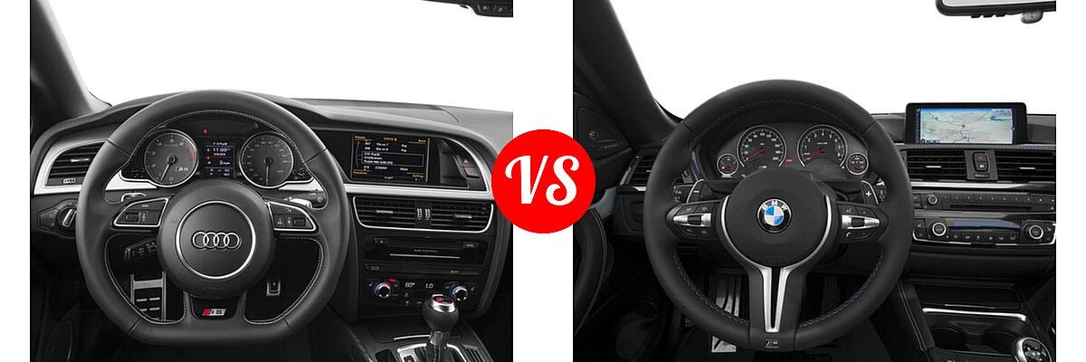 2017 Audi S5 Convertible 3.0 TFSI vs. 2017 BMW M4 Convertible Convertible - Dashboard Comparison