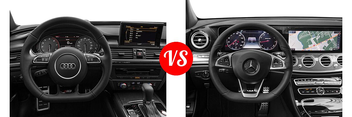 2017 Audi S6 Sedan Premium Plus / Prestige vs. 2017 Mercedes-Benz E-Class AMG E 43 4MATIC Sedan AMG E 43 - Dashboard Comparison