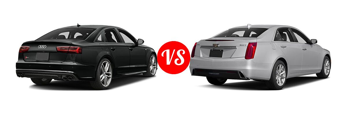 2017 Audi S6 Sedan Premium Plus / Prestige vs. 2017 Cadillac CTS V-Sport Premium Luxury Sedan Premium Luxury RWD - Rear Right Comparison