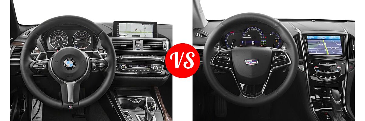 2017 BMW 2 Series M240i Coupe M240i vs. 2017 Cadillac ATS Coupe Coupe AWD / Luxury AWD / Premium Luxury RWD / Premium Performance RWD / RWD - Dashboard Comparison