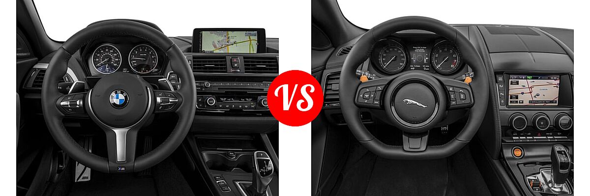 2017 BMW 2 Series M240i xDrive Convertible M240i xDrive vs. 2017 Jaguar F-TYPE Convertible S - Dashboard Comparison