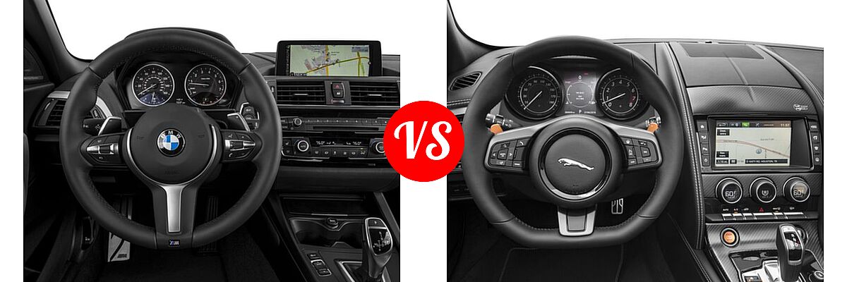 2017 BMW 2 Series M240i xDrive Convertible M240i xDrive vs. 2017 Jaguar F-TYPE Convertible S British Design Edition - Dashboard Comparison