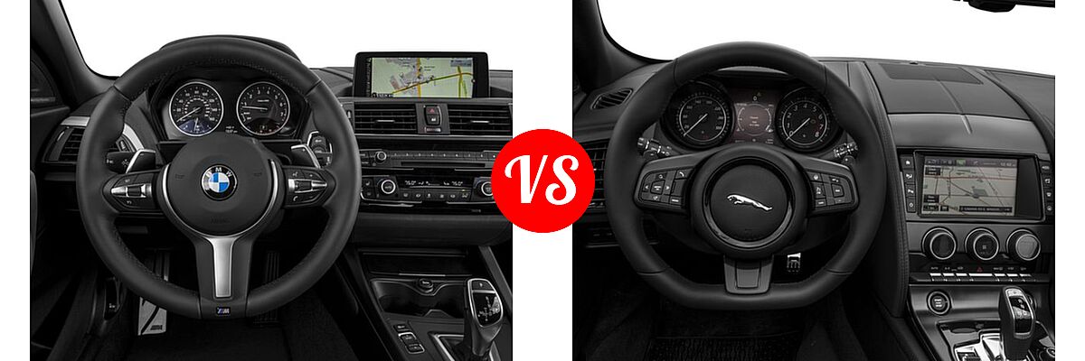 2017 BMW 2 Series M240i xDrive Convertible M240i xDrive vs. 2017 Jaguar F-TYPE Convertible S - Dashboard Comparison