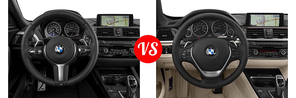 2017 BMW 2 Series M240i xDrive Convertible M240i xDrive vs. 2017 BMW 4 Series Convertible 430i / 430i xDrive - Dashboard Comparison
