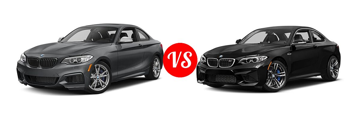 2017 BMW 2 Series M240i xDrive Coupe M240i xDrive vs. 2017 BMW M2 Coupe Coupe - Front Left Comparison
