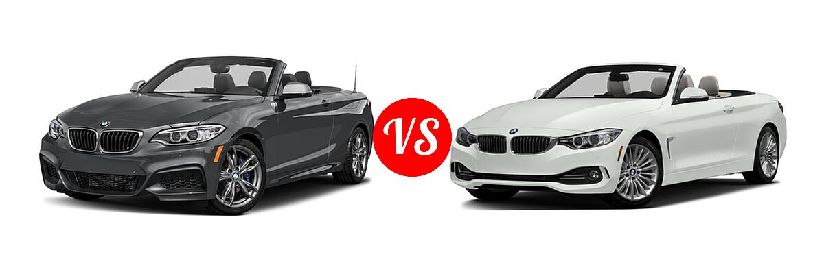 2017 BMW 2 Series M240i xDrive Convertible M240i xDrive vs. 2017 BMW 4 Series Convertible 430i / 430i xDrive - Front Left Comparison