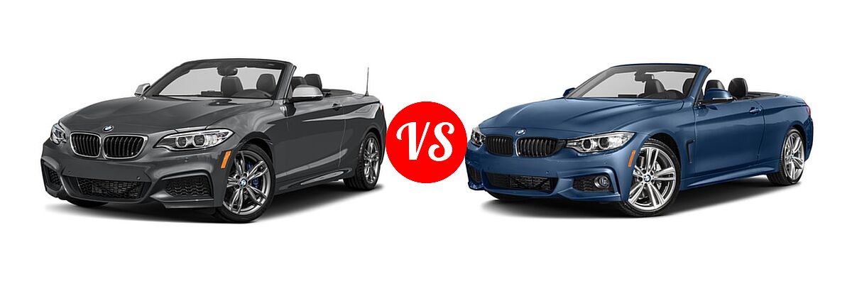 2017 BMW 2 Series M240i xDrive Convertible M240i xDrive vs. 2017 BMW 4 Series Convertible 440i / 440i xDrive - Front Left Comparison