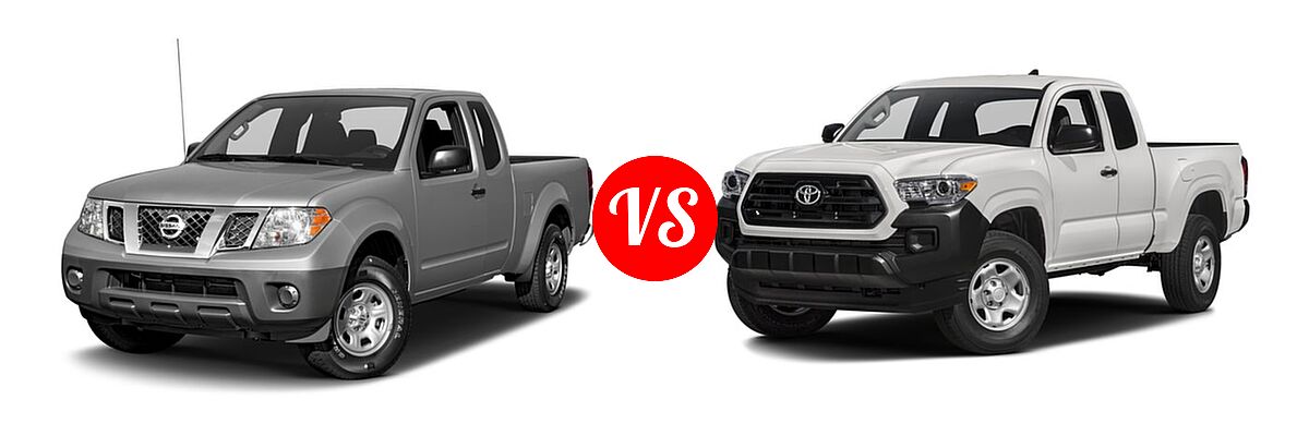 2016 Nissan Frontier Pickup S vs. 2016 Toyota Tacoma Pickup SR - Front Left Comparison