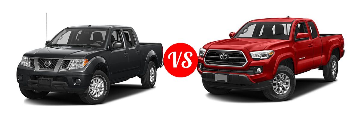 2016 Nissan Frontier Pickup SV vs. 2016 Toyota Tacoma Pickup SR5 - Front Left Comparison