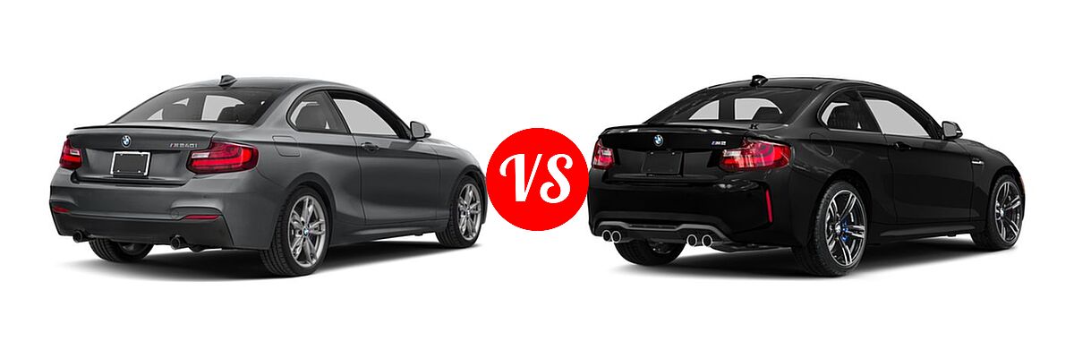 2017 BMW 2 Series M240i xDrive Coupe M240i xDrive vs. 2017 BMW M2 Coupe Coupe - Rear Right Comparison