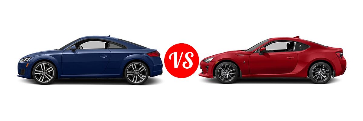 2017 Audi TT Coupe 2.0 TFSI vs. 2017 Toyota 86 Coupe 860 Special Edition - Side Comparison