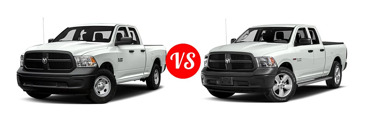 2016 Ram 1500 Pickup Tradesman vs. 2016 Ram 1500 Pickup Diesel HFE Tradesman - Front Left Comparison