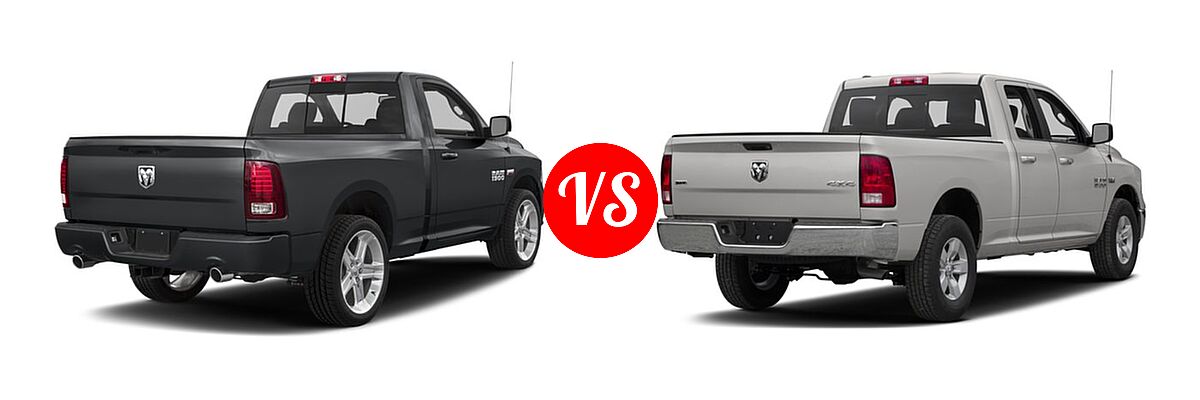 2016 Ram 1500 Pickup Sport vs. 2016 Ram 1500 Pickup Diesel HFE Express - Rear Right Comparison