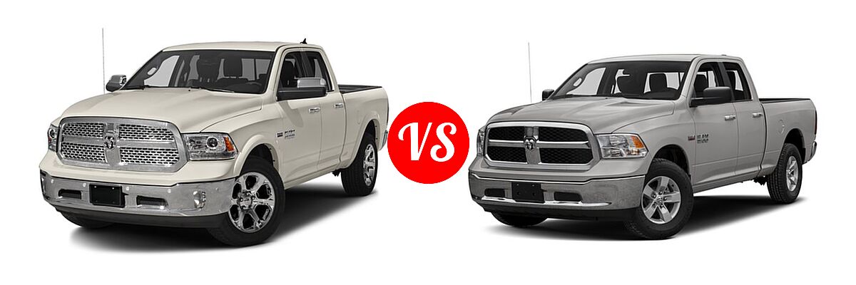 2016 Ram 1500 Pickup Laramie vs. 2016 Ram 1500 Pickup Diesel HFE Express - Front Left Comparison