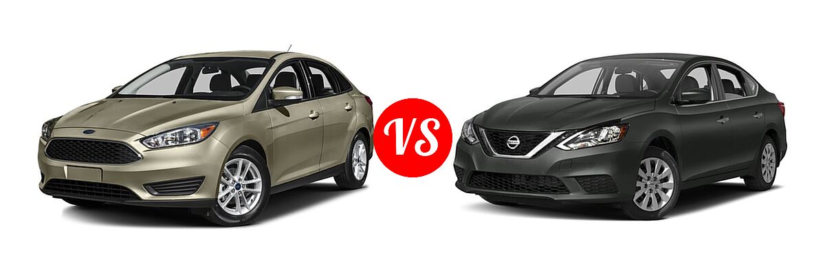2016 Ford Focus Sedan S / SE vs. 2016 Nissan Sentra Sedan FE+ S - Front Left Comparison