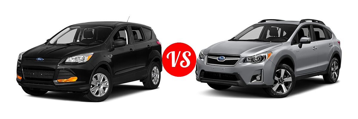 2016 Ford Escape SUV S / SE vs. 2016 Subaru Crosstrek SUV Hybrid Touring - Front Left Comparison